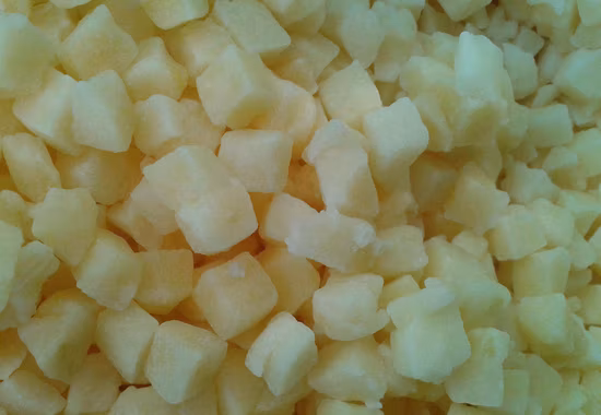 加工冷凍スライスアップルサイコロキューブ高品質冷凍フルーツドライフード冷凍フルーツホット販売工場価格